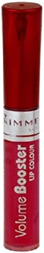 Rimmel 010 Bossy Full Volume Liquid Lipcolour with bold red-pink tone in sleek red tube, 6ml