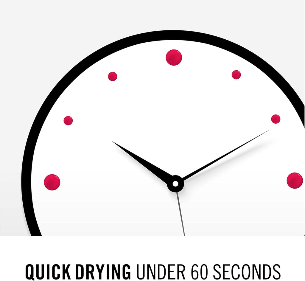 Quick drying under 60 seconds feature of Rimmel 60 Seconds Super Shine Nail Polish 300 Glaston-Berry