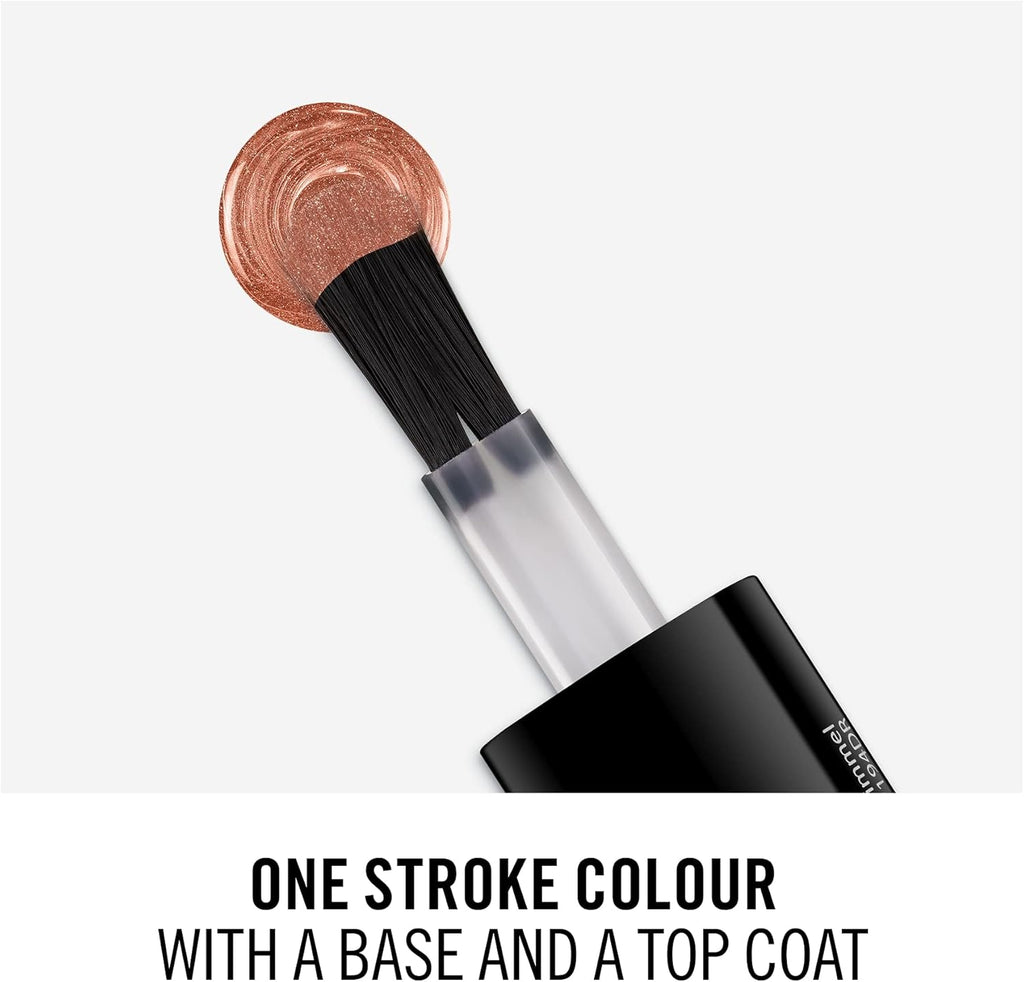 Rimmel 60 Seconds Super Shine Nail Polish 835 Royalty one stroke coverage with brush