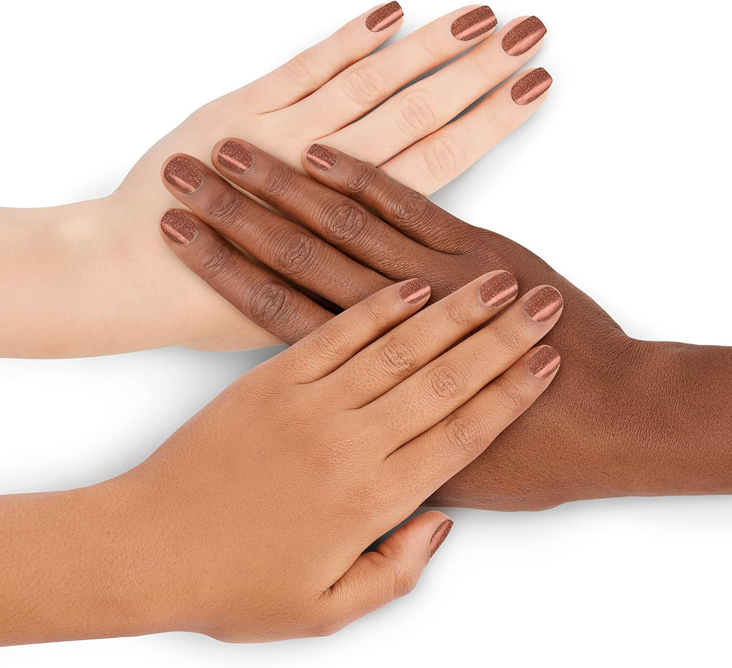 Rimmel 60 Seconds Super Shine Nail Polish 835 Royalty swatched on multiple skin tones