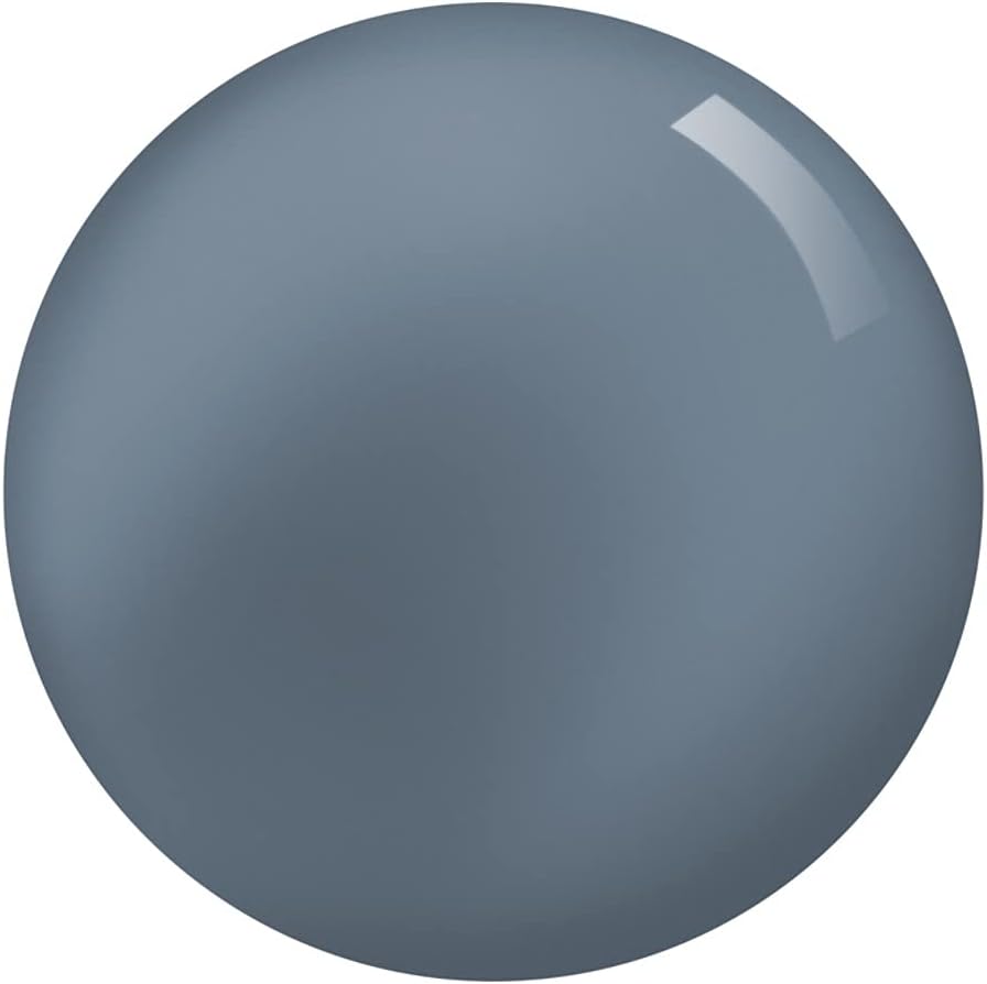 Close-up swatch of Rimmel 807 My Grey Rita Ora grey nail polish shade