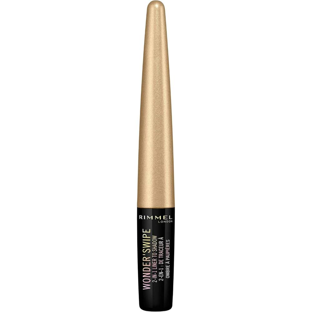 Rimmel Wonder Swipe 003 Ballin' eyeliner with a closed cap in a sleek gold and black design