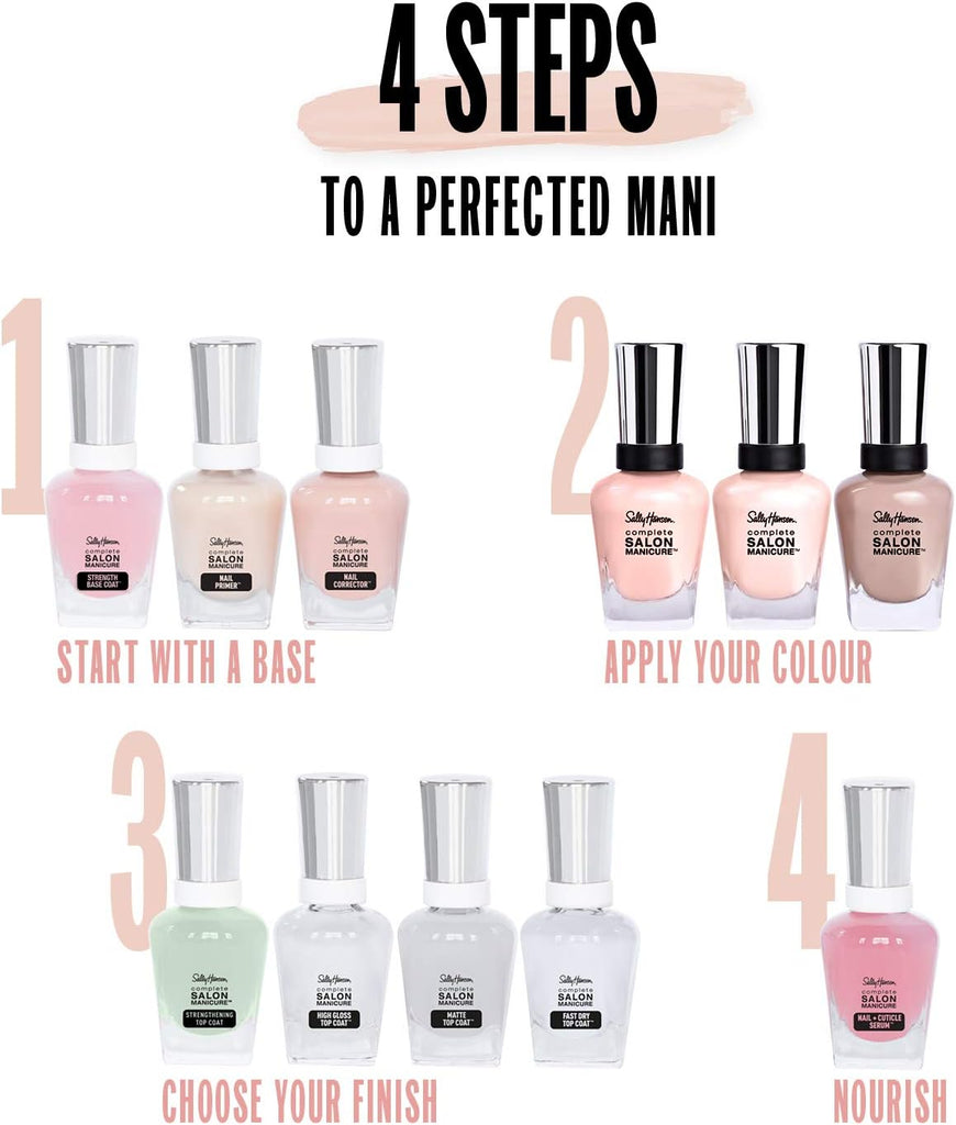 Precision brush of Sally Hansen Complete Salon Manicure polish for smooth and easy application