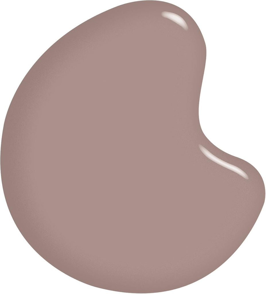 Close-up swatch of Sally Hansen Good Kind Pure Vegan Nail Polish shade 150 Mother Earth showing glossy taupe-brown finish with smooth coverage