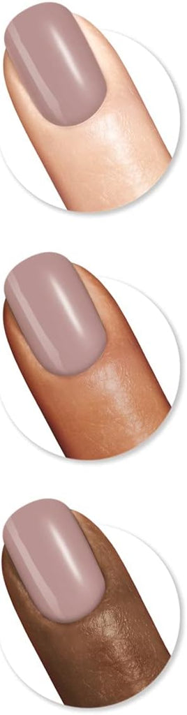 Sally Hansen Good Kind Pure Nail Polish 180 Soft Plum applied on nails across light, medium, and dark skin tones