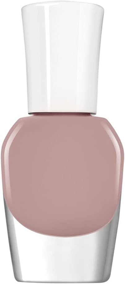 Back view of Sally Hansen Good Kind Pure Vegan Nail Polish 180 Soft Plum showing product label, shade number, and instructions