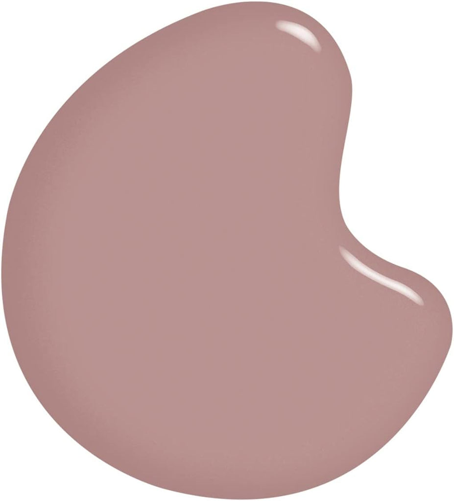 Swatch of Sally Hansen Good Kind Pure Nail Polish 180 Soft Plum showing dusty rose-mauve tone with creamy, glossy finish