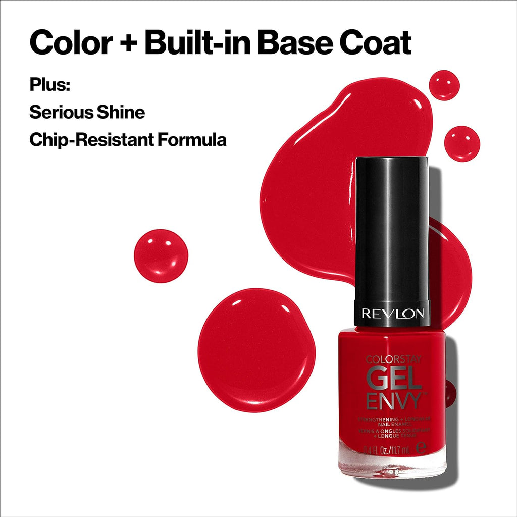 Serious shine & chip resistant formula Revlon ColorStay Gel Envy Nail Polish, 625 Get Lucky