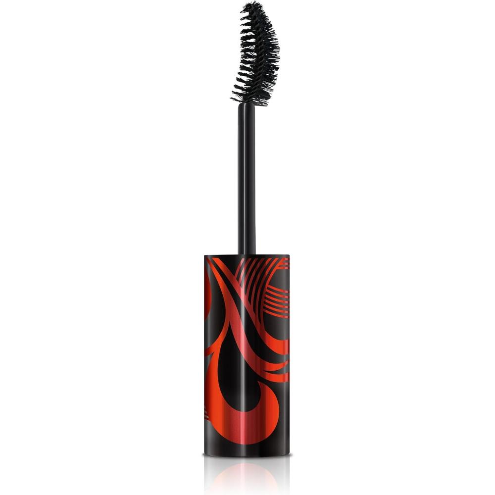 brush of Max Factor 2000 Calorie Curl Addict Mascara with Curved Brush, Volume and Curl In One, Black/Brown, 11 ml
