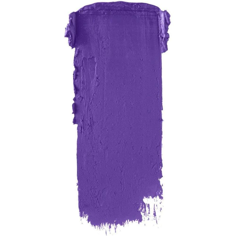 deep purple shade of NYX VELVET MATTE LIPSTICK 01 DISORDERLY