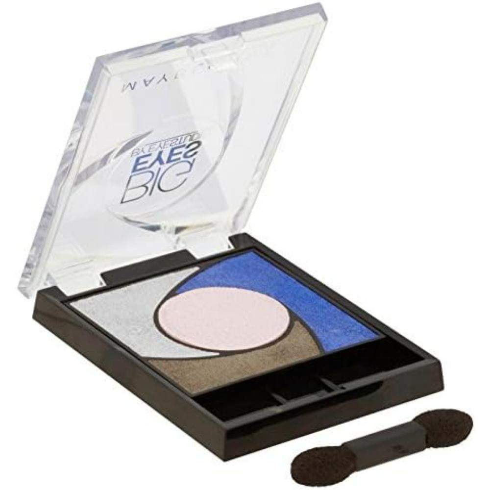 dual ended applicator brush Maybelline Eye Studio Big Eyes Palette 04 Luminous Blue