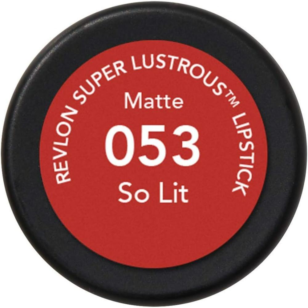 fiery orange Revlon Super Lustrous Matte Is Everything, 053 So LIT