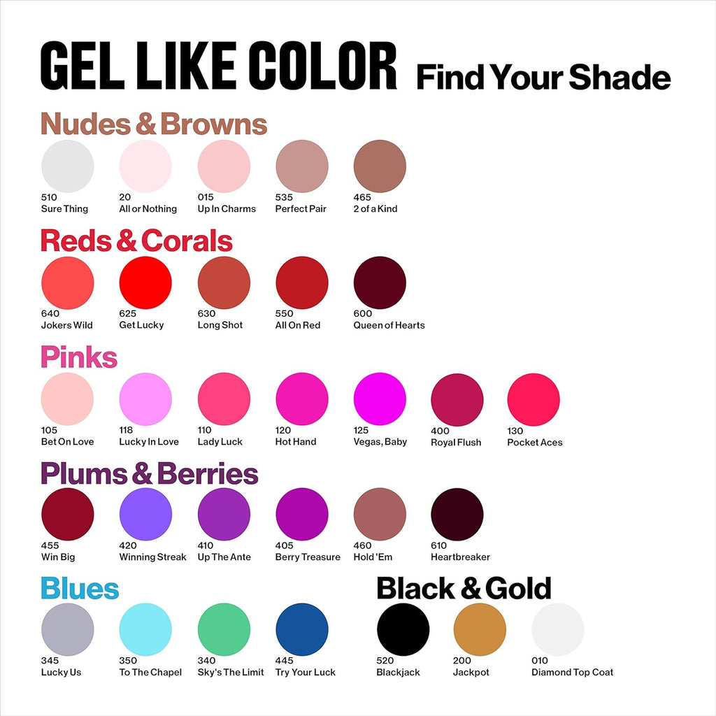 find your shade Revlon ColorStay Gel Envy Nail Polish, 625 Get Lucky
