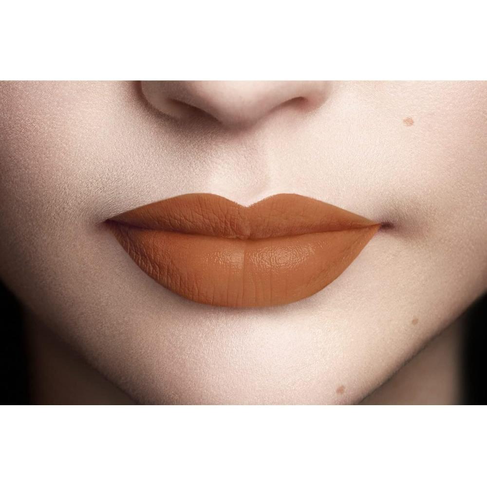 liquid lipstick applied on lips L'Oreal Paris Les Chocolats Ultra Matte Liquid Lipstick 860 Ginger Bomb