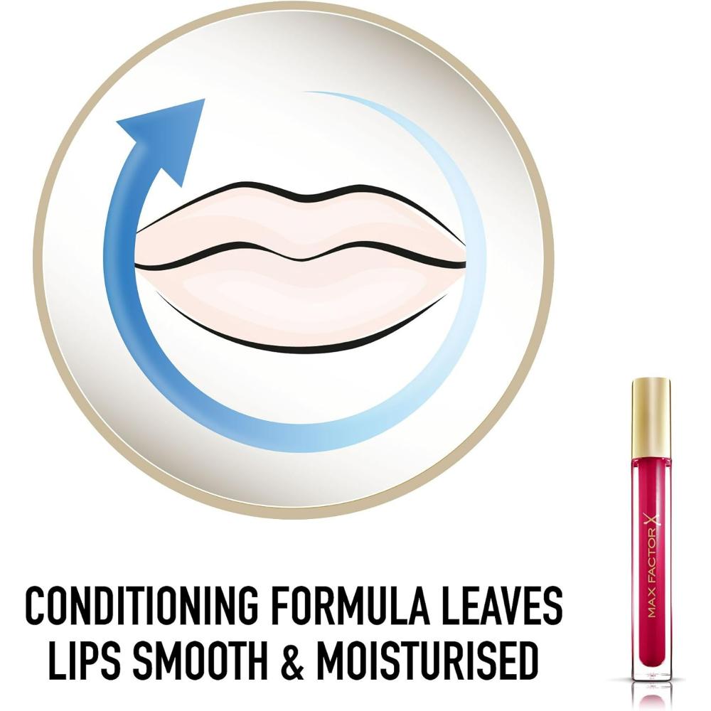 max factor lip gloss conditioning formula leaves lips smooth & moisturised 