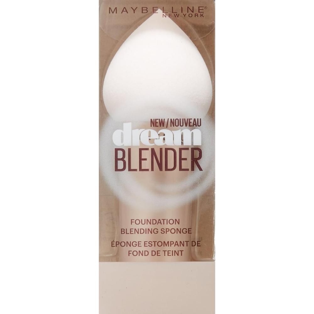 Maybelline New York Dream Blender Foundation Sponge packaging with ergonomic design and handle