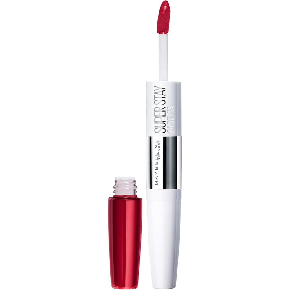 open lid Maybelline 825 Brick Berry Superstay 24 Hour Dual Ended Lipstick Lip Contour