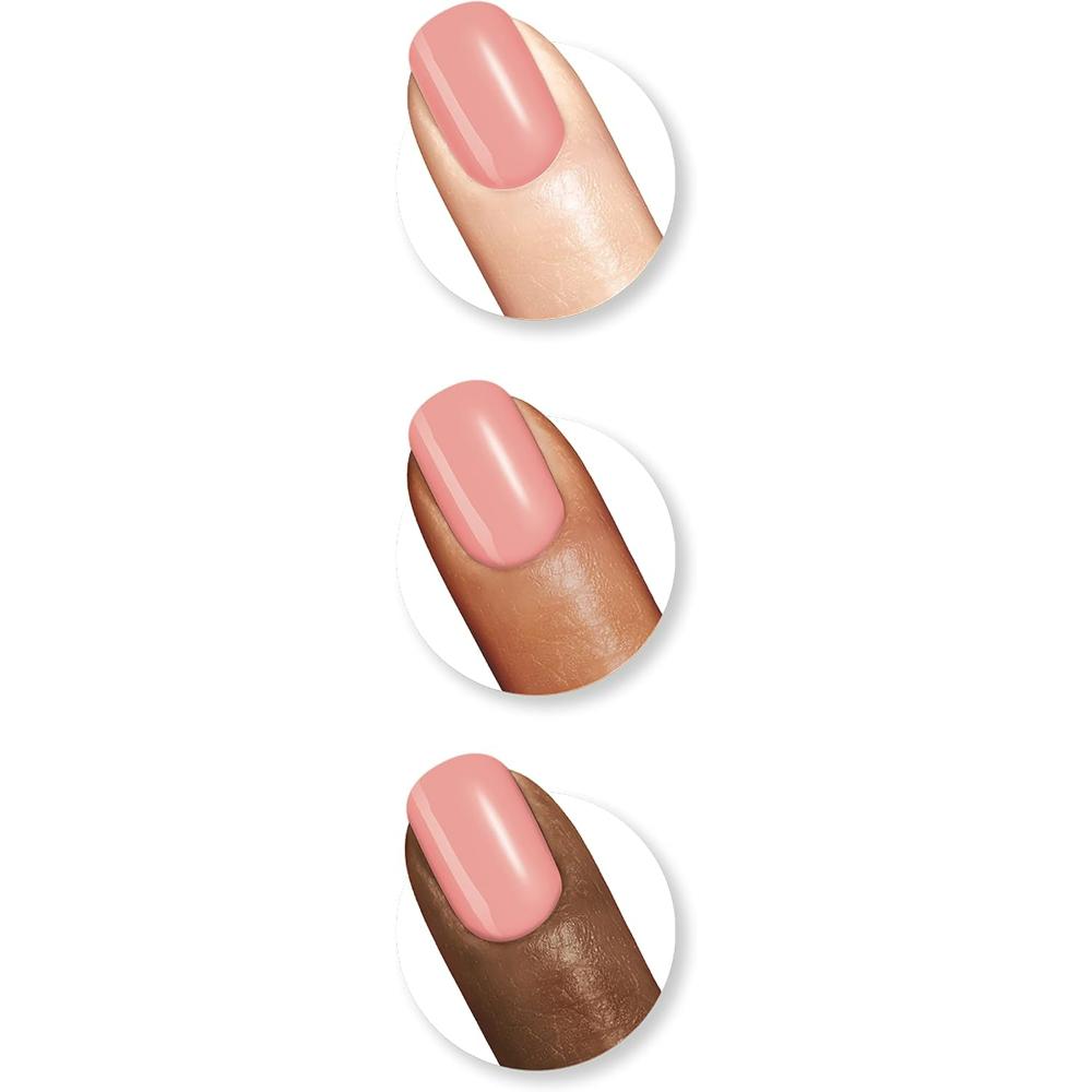 pink nail polish colour on different colour skin nails 