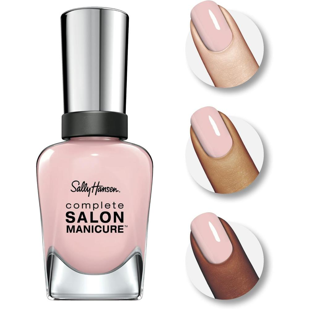 pink shade on all skin colours  Sally Hansen Complete Salon Manicure Nail Colour, 156 Stellar Style, 14.7ml