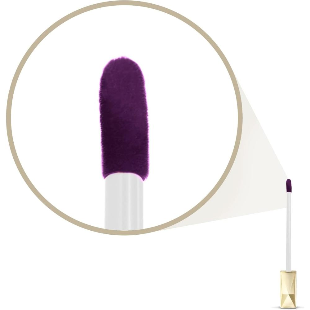 purple colour shade brush Max Factor Colour Elixir Honey Lacquer Lip Gloss, 3.8 ml, Regale Burgundy