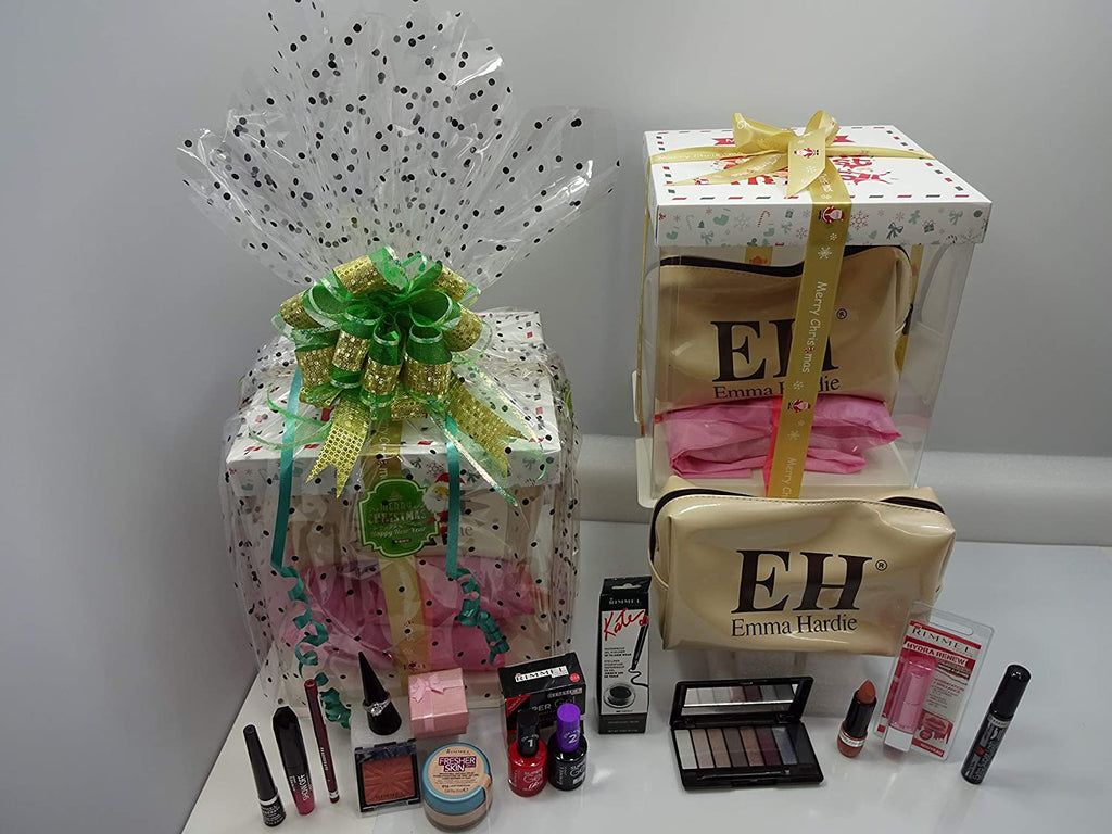 Complete set of makeup, manicure tools, and bag from Rimmel London festive gift box